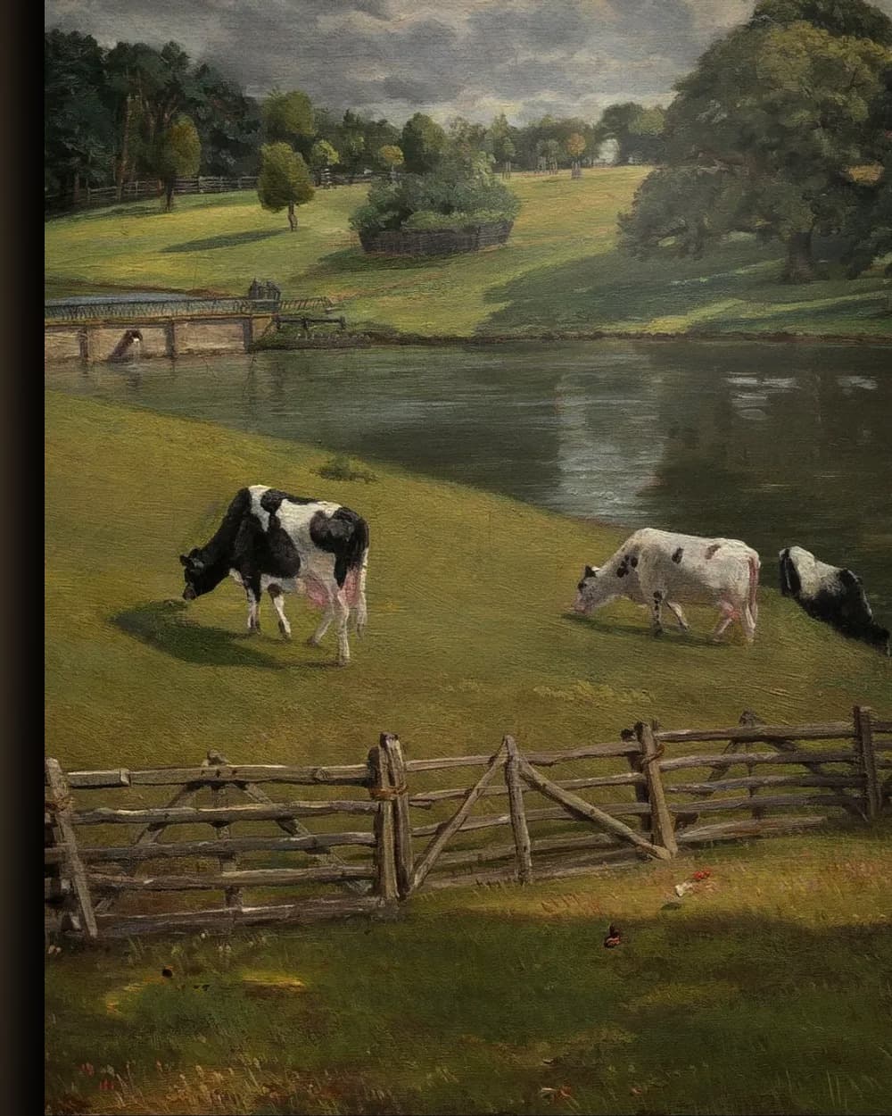 Materiaal en afwerking van Wivenhoe Park (1816) in het wisselframe