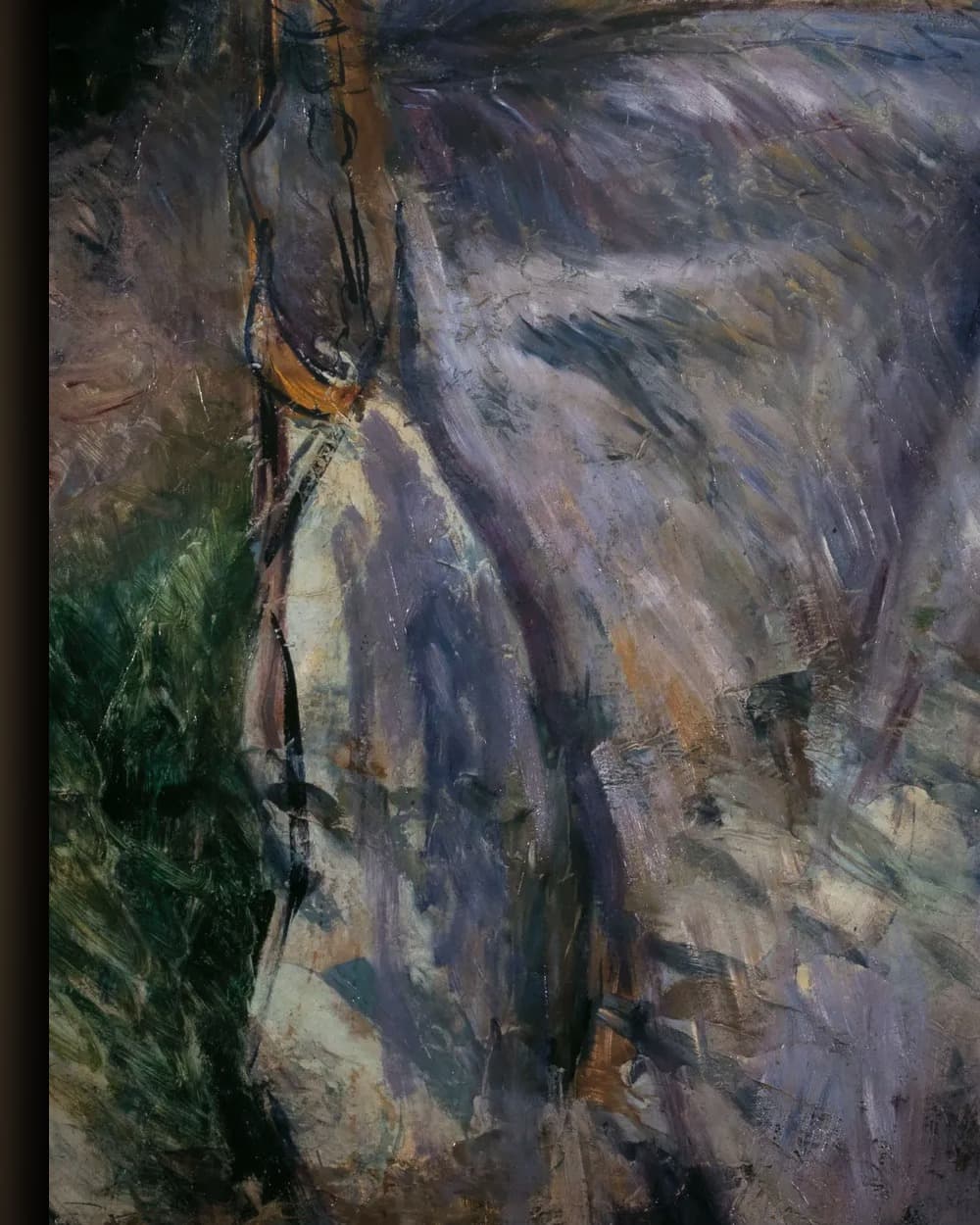 Materiaal en afwerking van Julie Pissarro in de tuin in het wisselframe