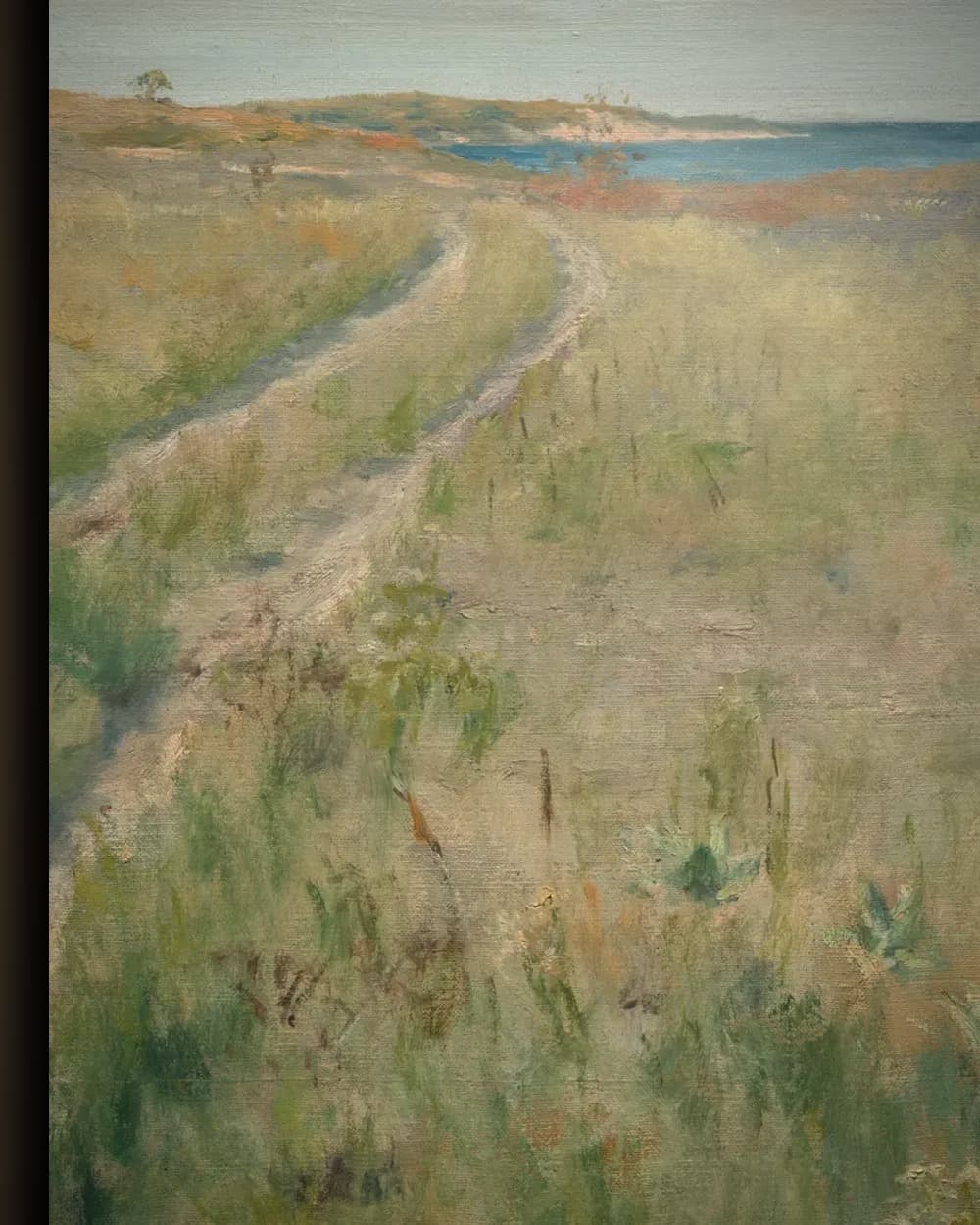 Materiaal en afwerking van De oude weg naar zee in het wisselframe