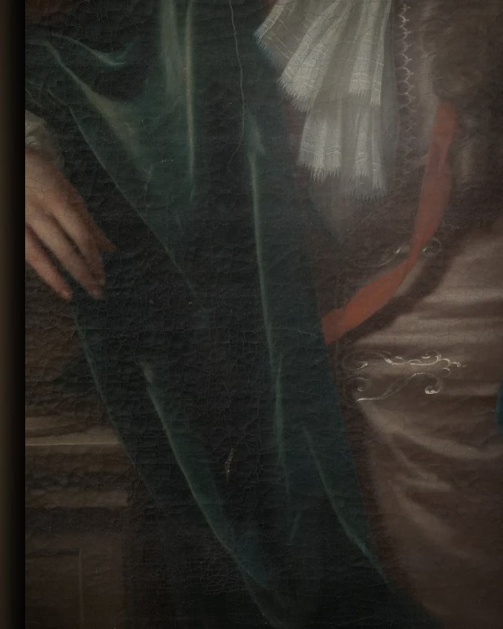 Materiaal en afwerking van Caspar Adriaen Parduyn, baljuw van Middelburg in het wisselframe