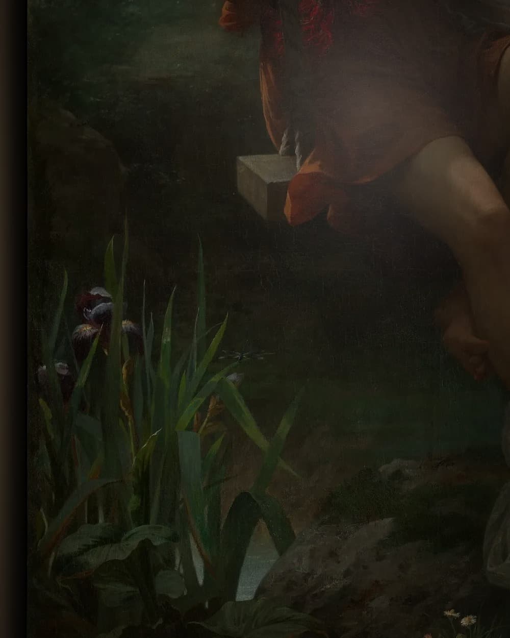Materiaal en afwerking van Le Printemps (1873) in het wisselframe