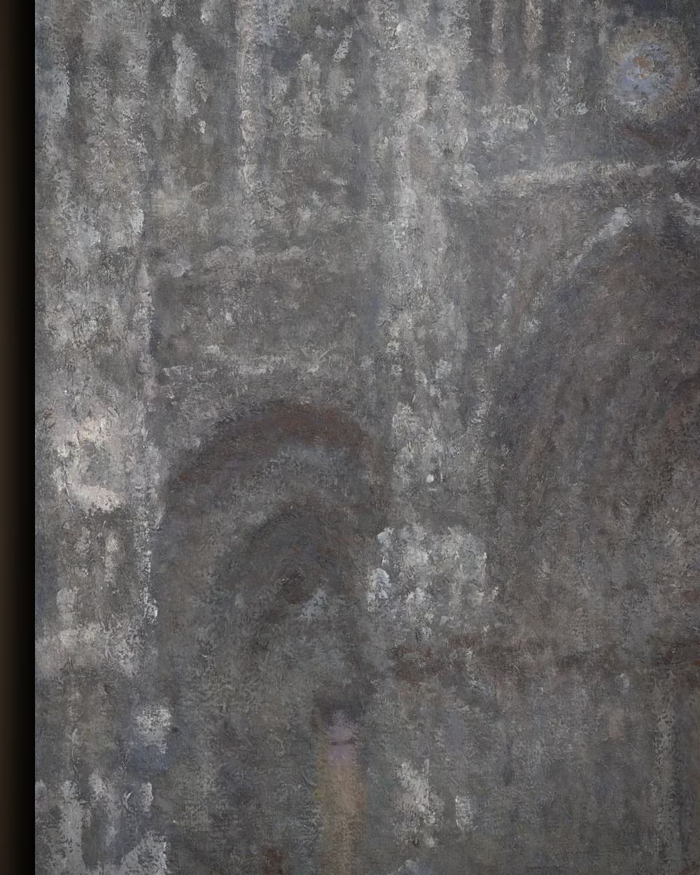 Materiaal en afwerking van Kathedraal van Rouen: grijs weer in het wisselframe