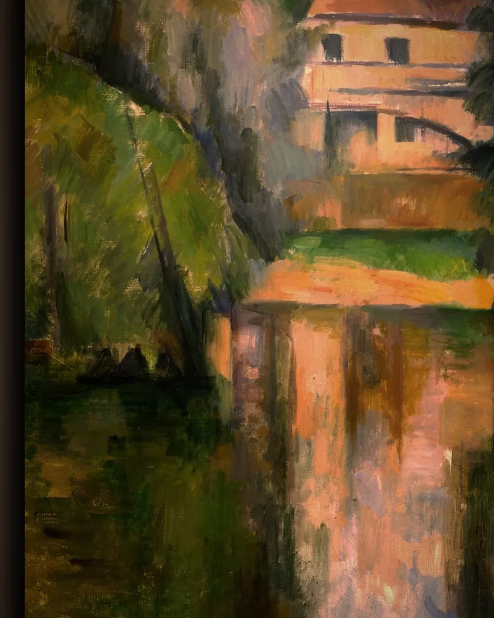 Materiaal en afwerking van Landhuis aan een rivier in het wisselframe