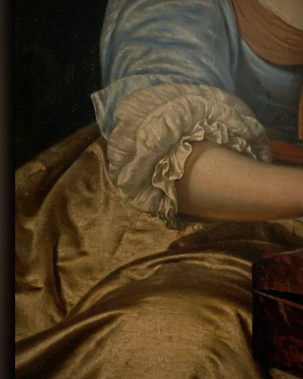 Materiaal en afwerking van De ontsnapte vogel: allegorie op de verloren kuisheid in het wisselframe