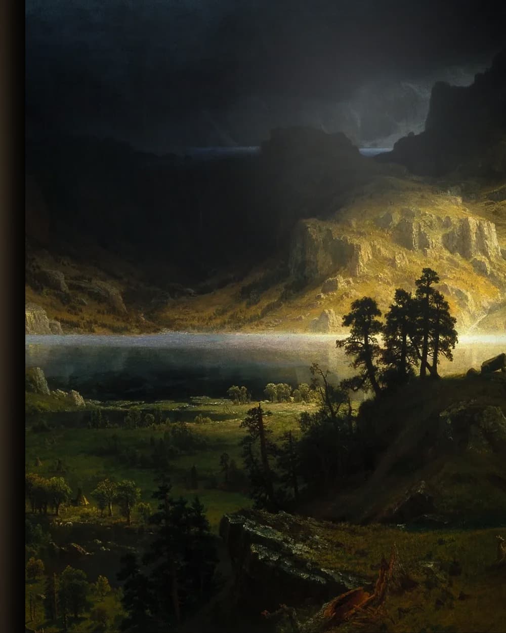 Materiaal en afwerking van The Rocky Mountains, Lander's Peak in het wisselframe