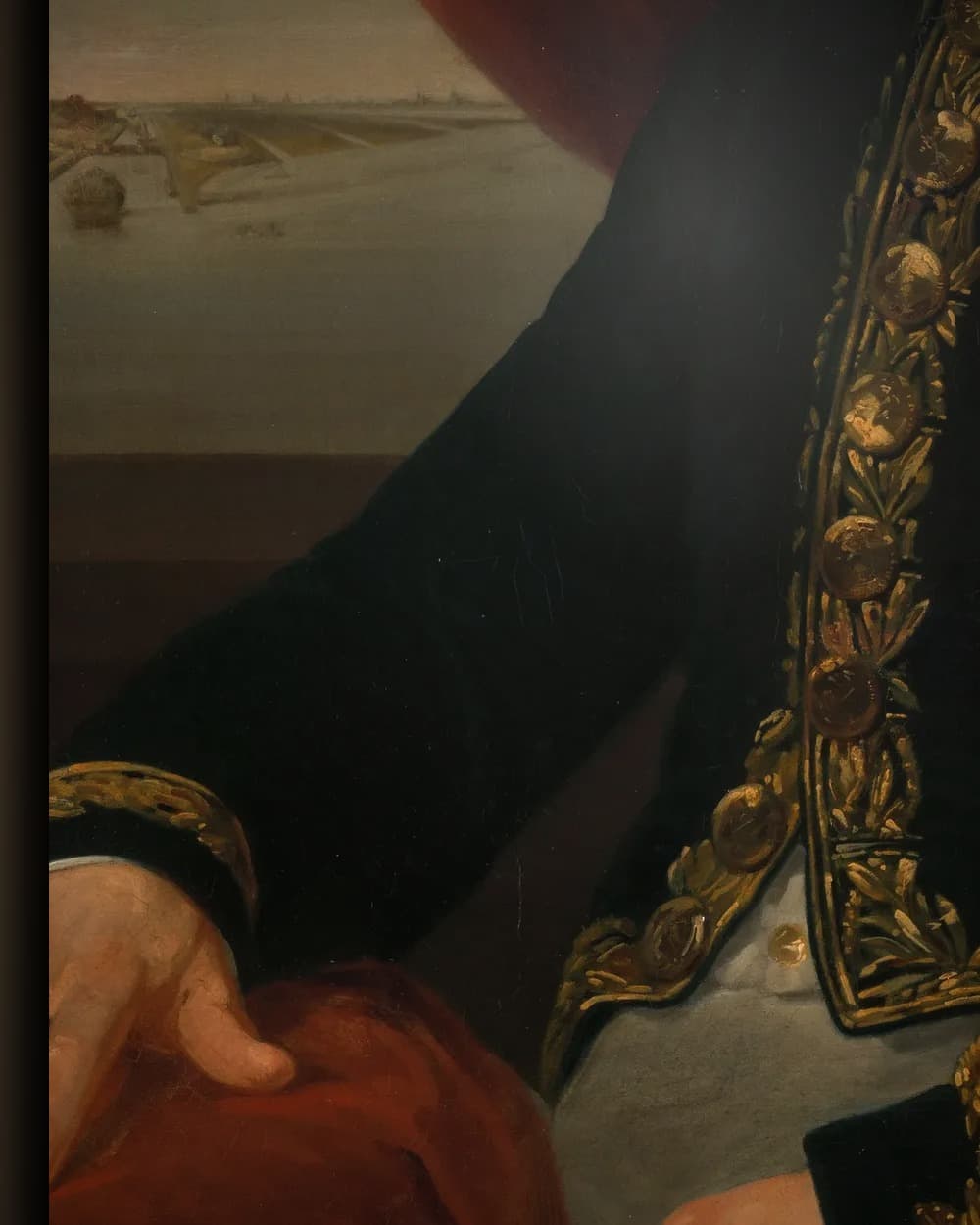 Materiaal en afwerking van Jan Blanken Jansz, inspecteur-generaal van de waterstaat in het wisselframe