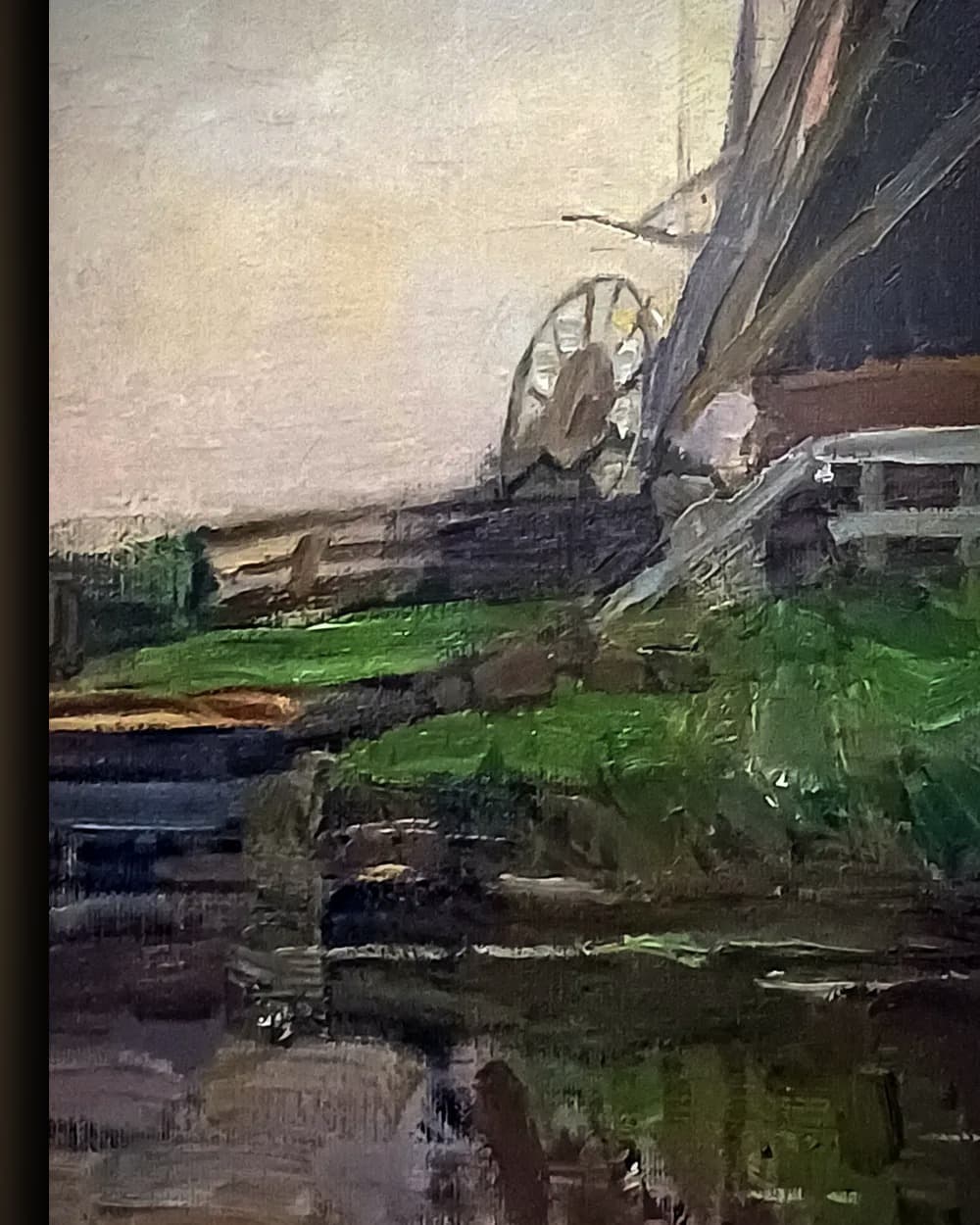 Materiaal en afwerking van Oostzijdse molen in het wisselframe