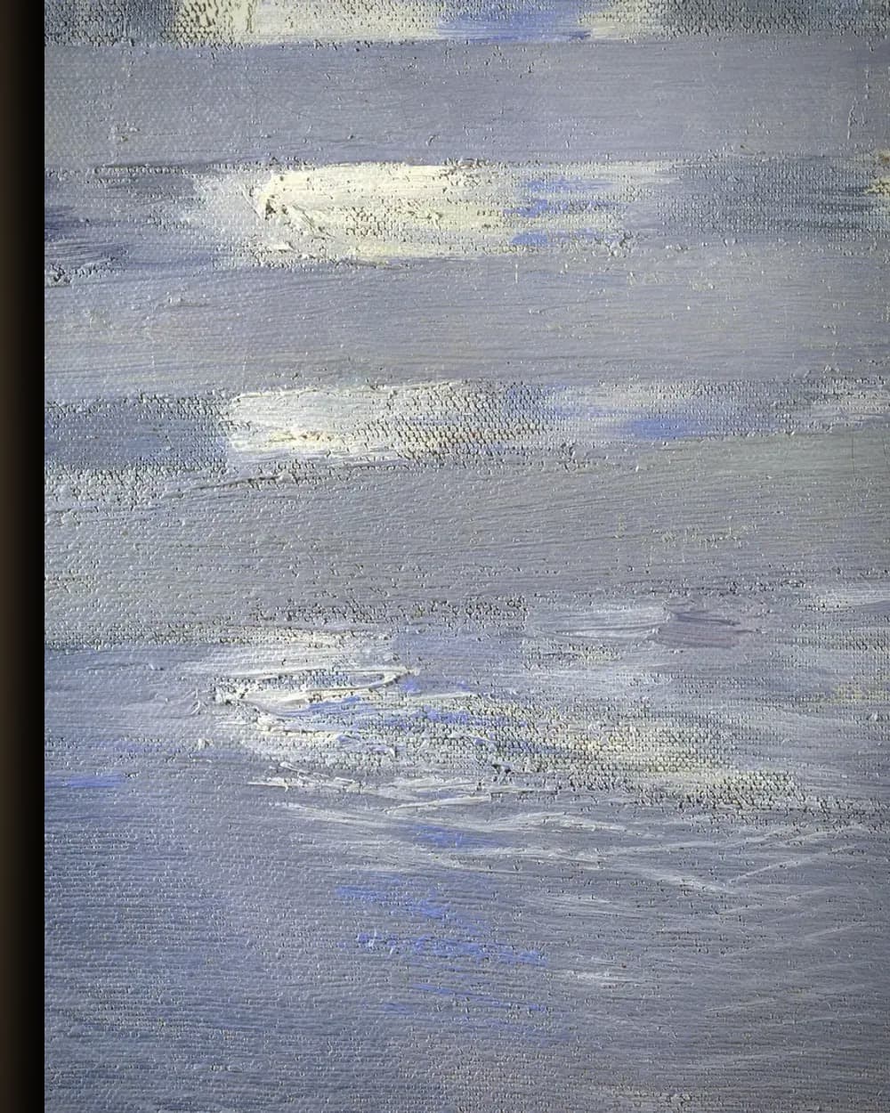 Materiaal en afwerking van Het meer Keitele (1905) in het wisselframe