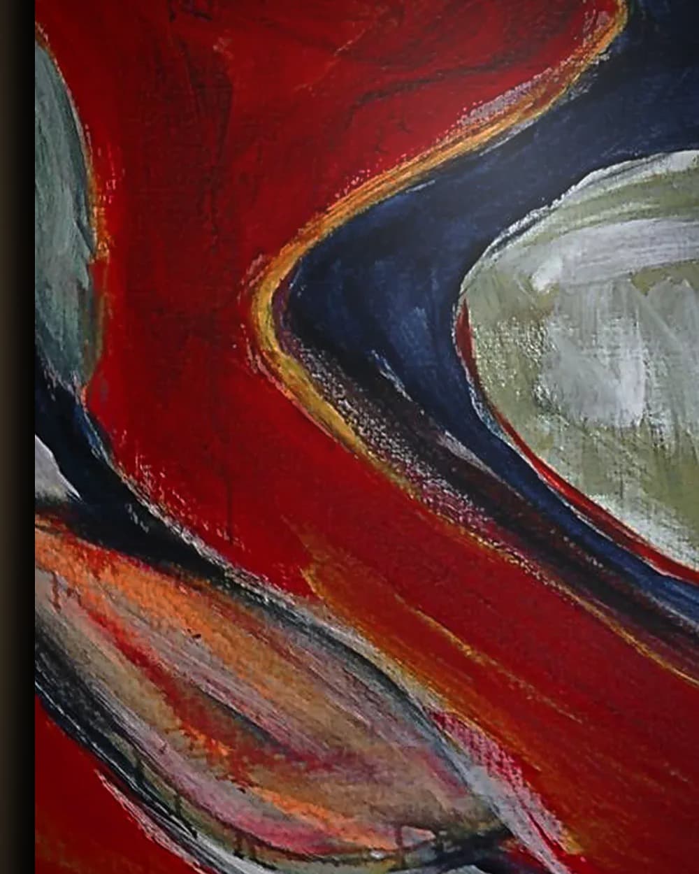 Materiaal en afwerking van Rode stroming in het wisselframe