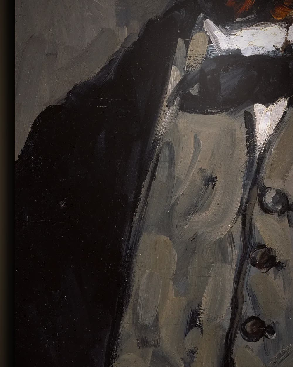 Materiaal en afwerking van Portret van Antony Valabrègue in het wisselframe