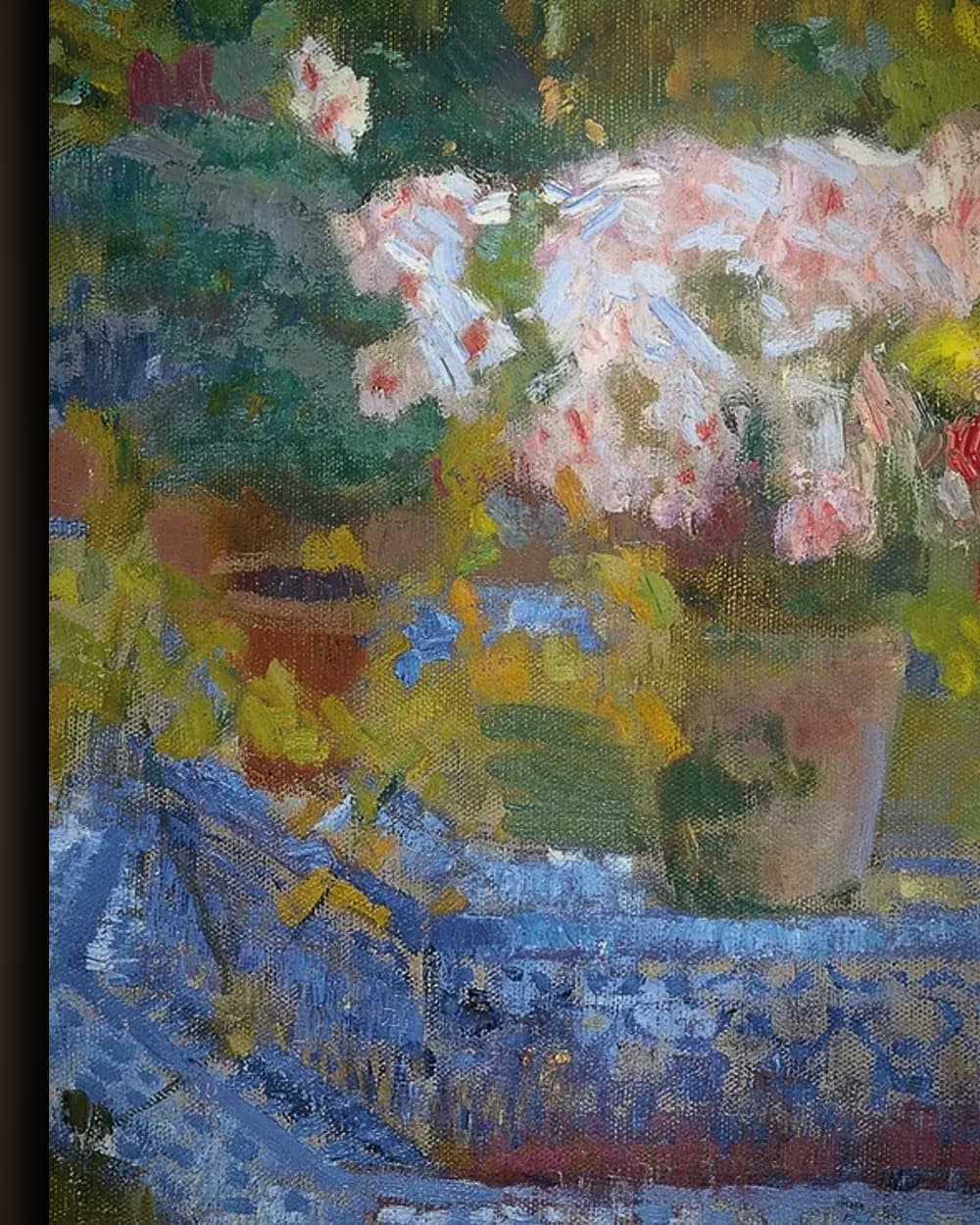 Materiaal en afwerking van Binnenplaats van de Casa Sorolla in het wisselframe