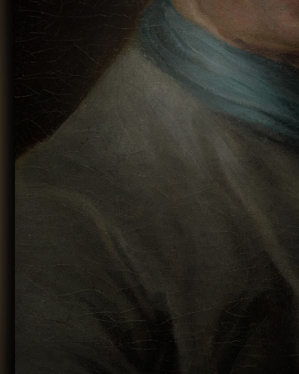 Materiaal en afwerking van Portret van Jean-Baptiste Lemoyne de Jonge in het wisselframe