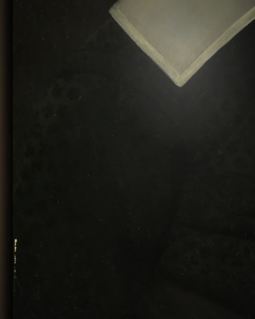Materiaal en afwerking van Portret van een man in het wisselframe