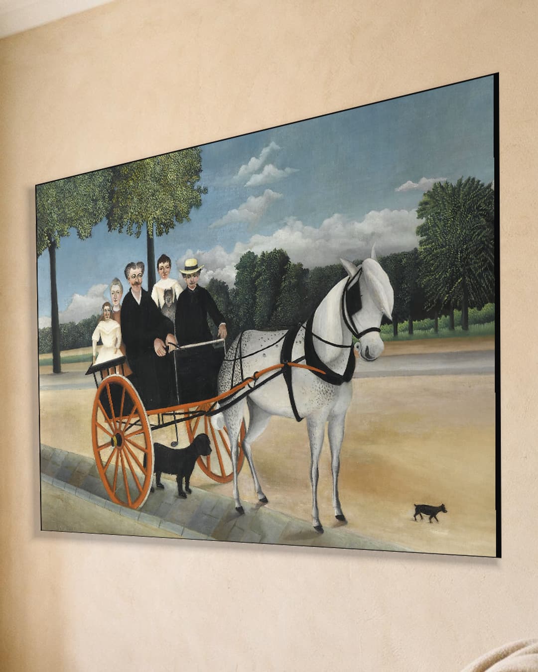 De Kar van Vader Junier aan de muur, kamer