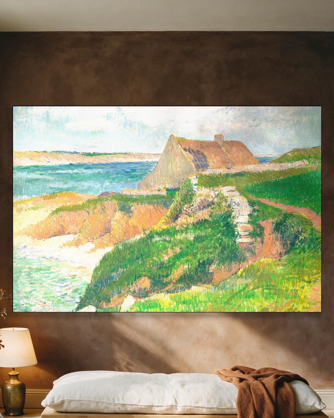Het eiland Raguenez in Bretagne aan de muur, kamer