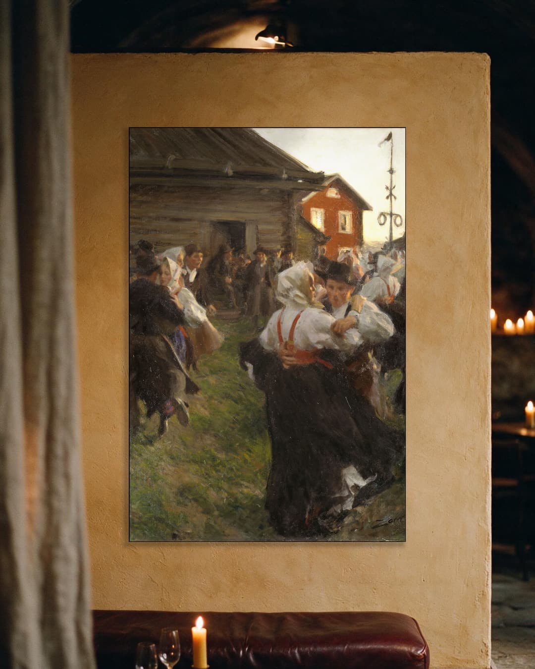 Midzomerdans aan de muur, kamer