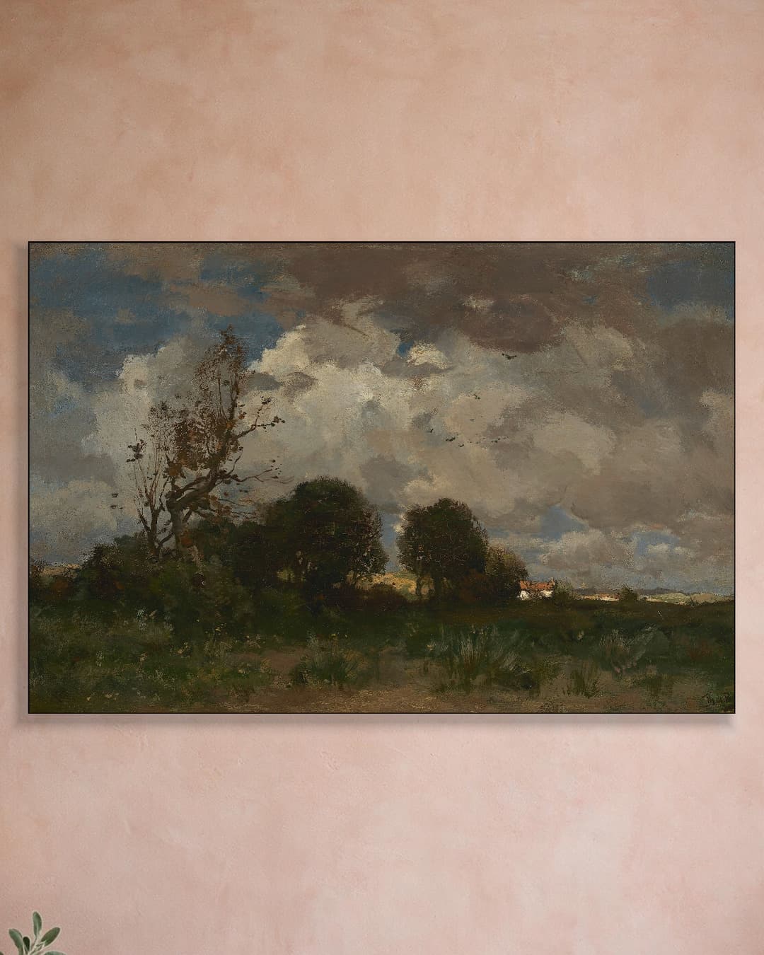 Onweersbui aan de muur, kamer