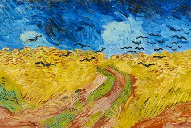 Korenveld met kraaien · Vincent van Gogh