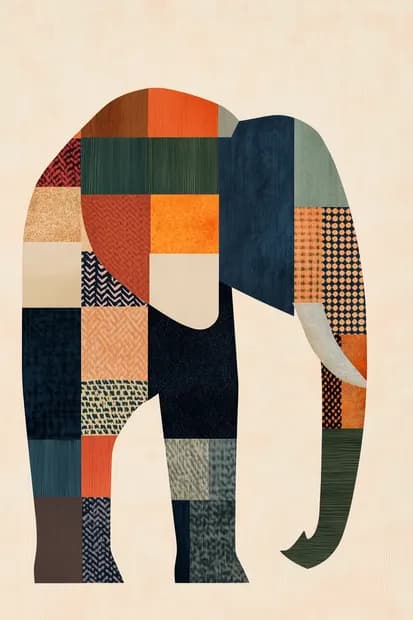 Olifant van lappen