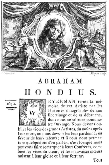 Portret van Abraham Daniëlsz. Hondius