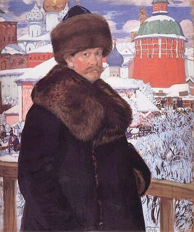 Portret van Boris Kustodiev