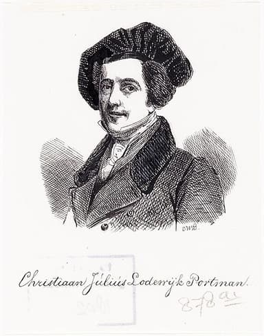 Portret van Christiaan Julius Lodewijk Portman