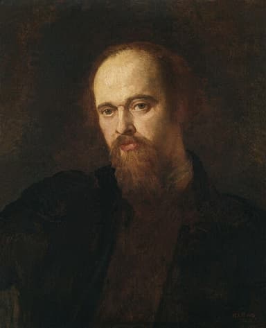 Portret van Dante Gabriel Rossetti