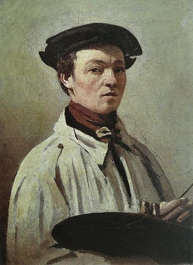 Portret van Jean Baptiste Camille Corot