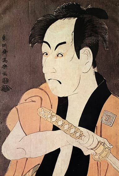 Portret van Tōshūsai Sharaku