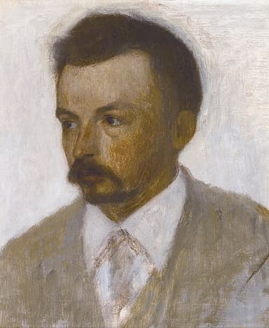 Portret van Vilhelm Hammershøi