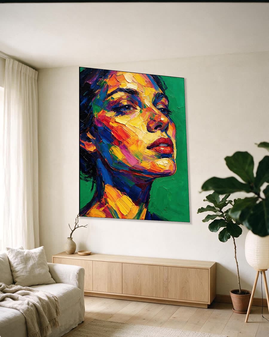 Tegenlicht in een aluminium frame aan dezelfde muur