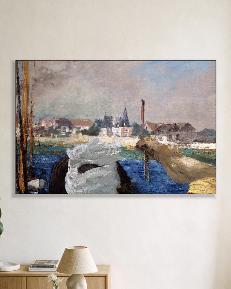 Argenteuil in een aluminium frame aan dezelfde muur