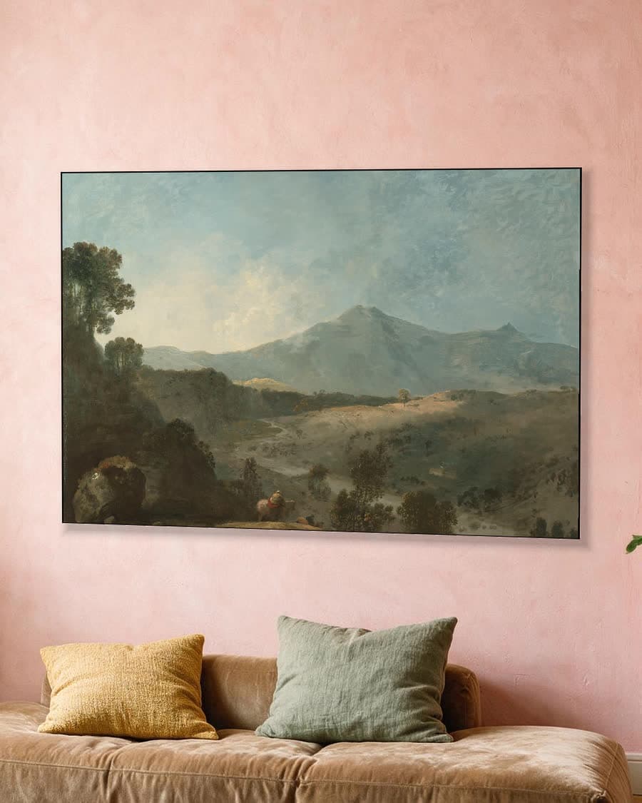 Cader Idris, met de rivier de Mawddach in een aluminium frame aan dezelfde muur