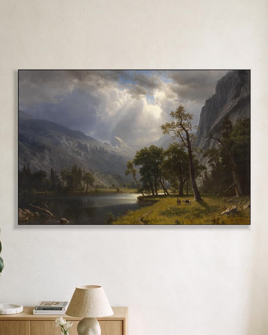 Mount Starr King, Yosemite in een aluminium frame aan dezelfde muur