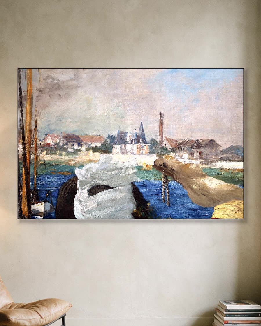 Argenteuil in een aluminium frame aan dezelfde muur