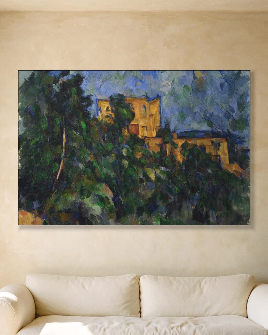 Château Noir in een aluminium frame aan dezelfde muur