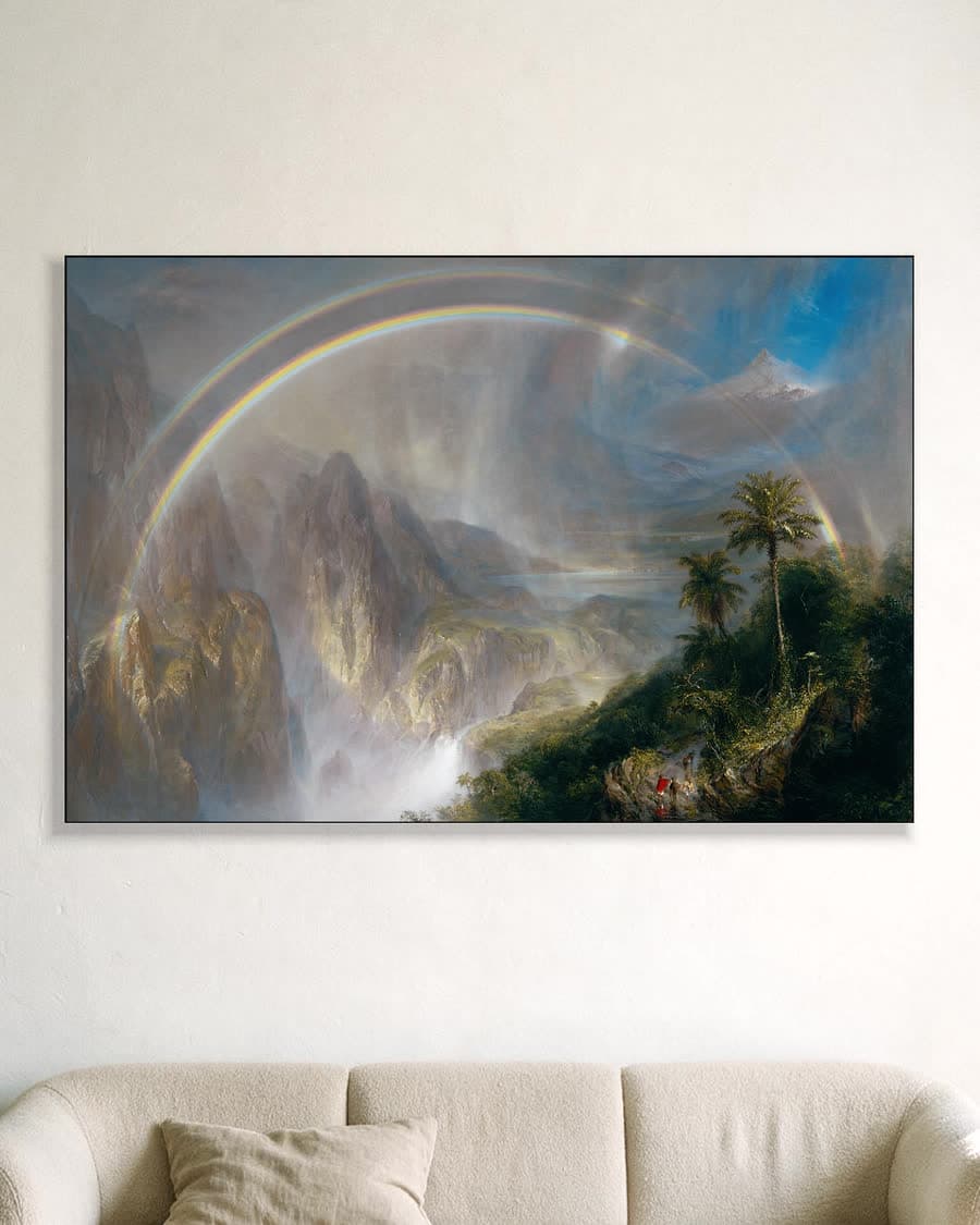Cotopaxi in een aluminium frame aan dezelfde muur