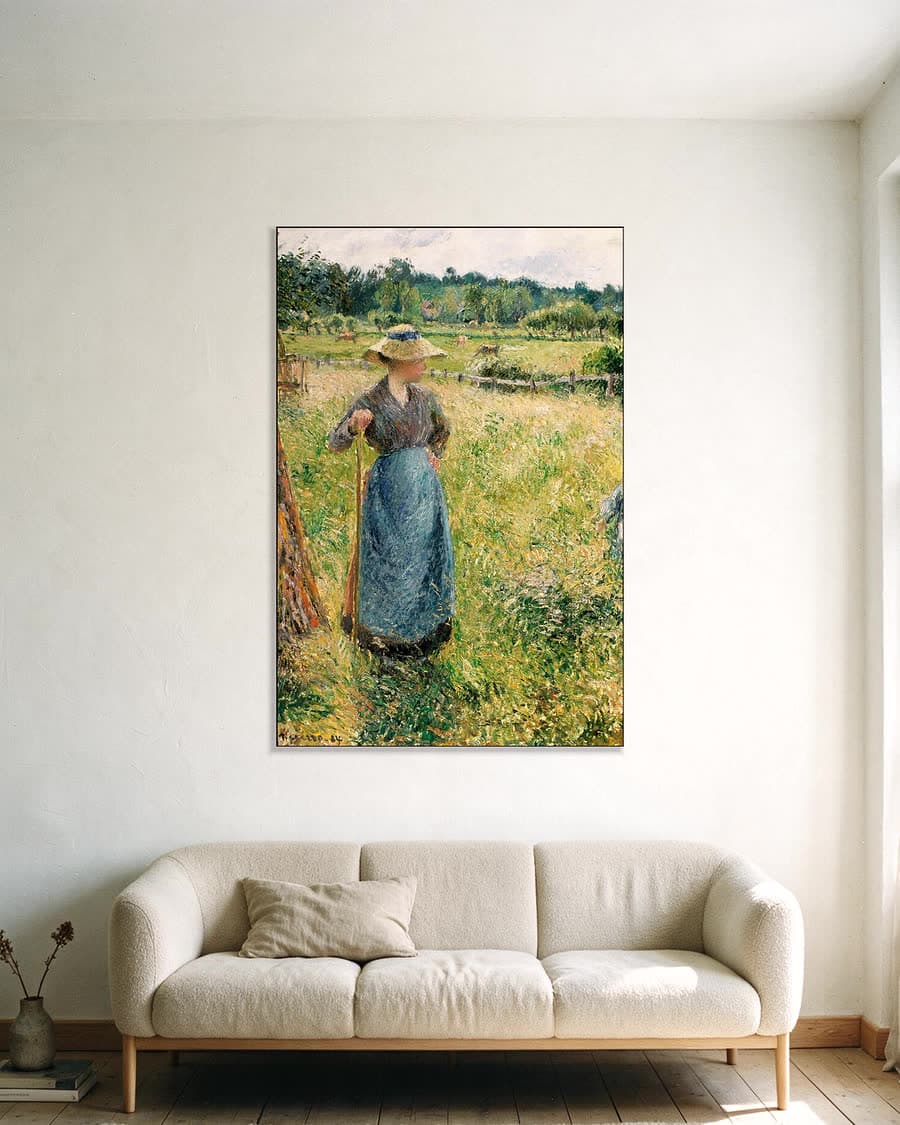 De hooier in een aluminium frame aan dezelfde muur