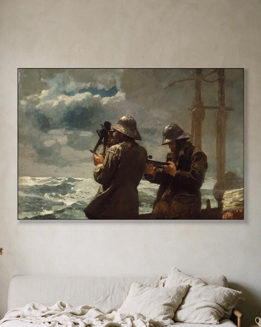 Acht Glazen in een aluminium frame aan dezelfde muur