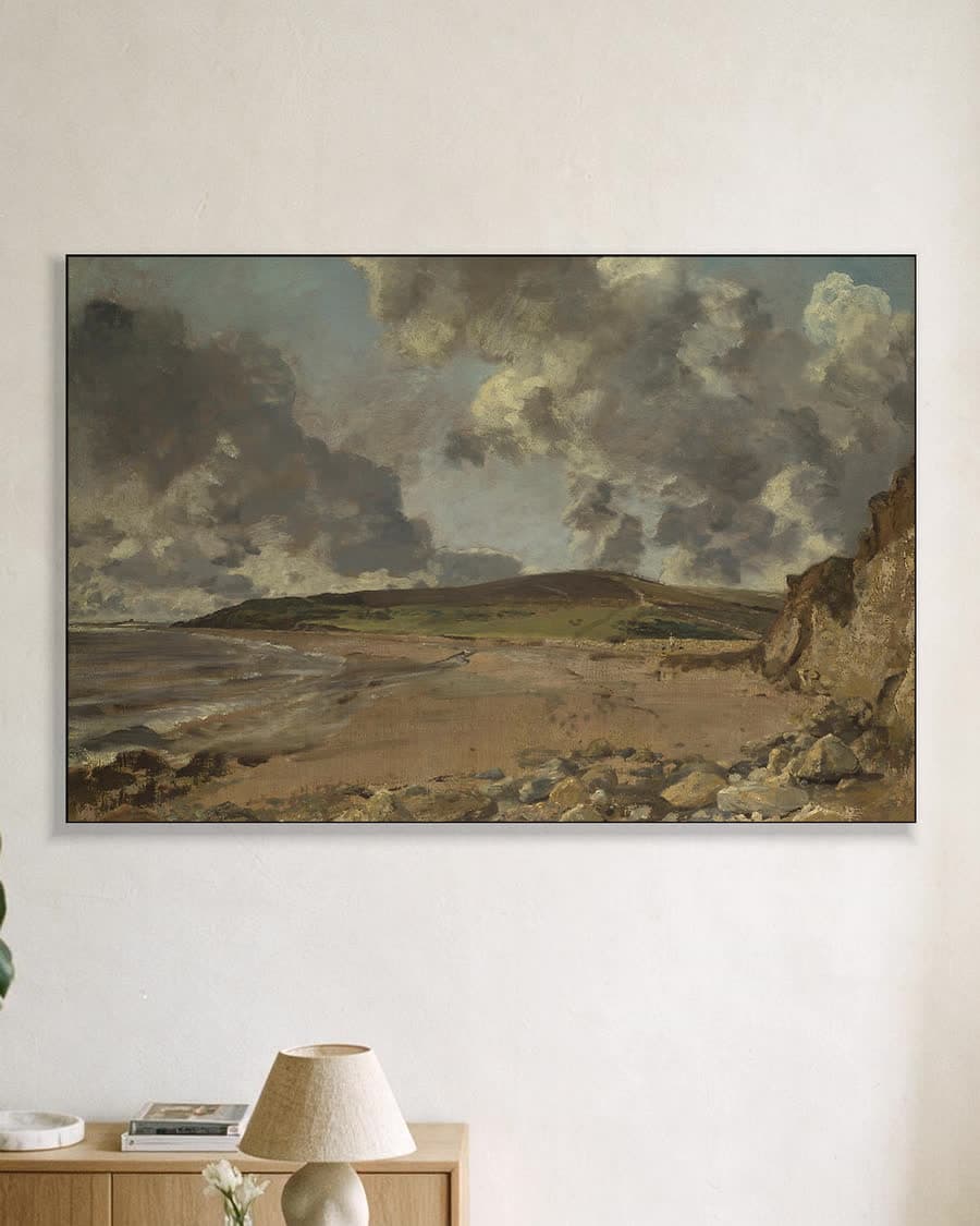 Baai van Weymouth in een aluminium frame aan dezelfde muur