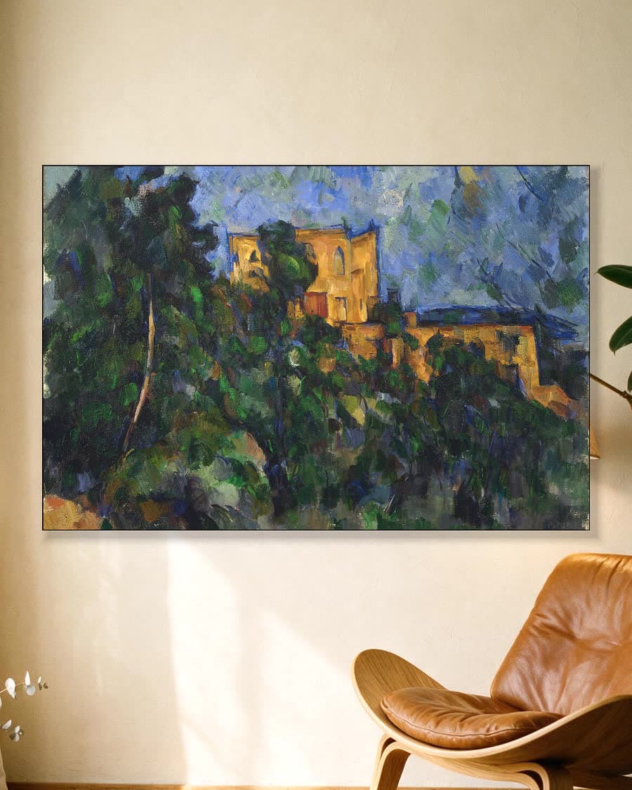 Château Noir in een aluminium frame aan dezelfde muur