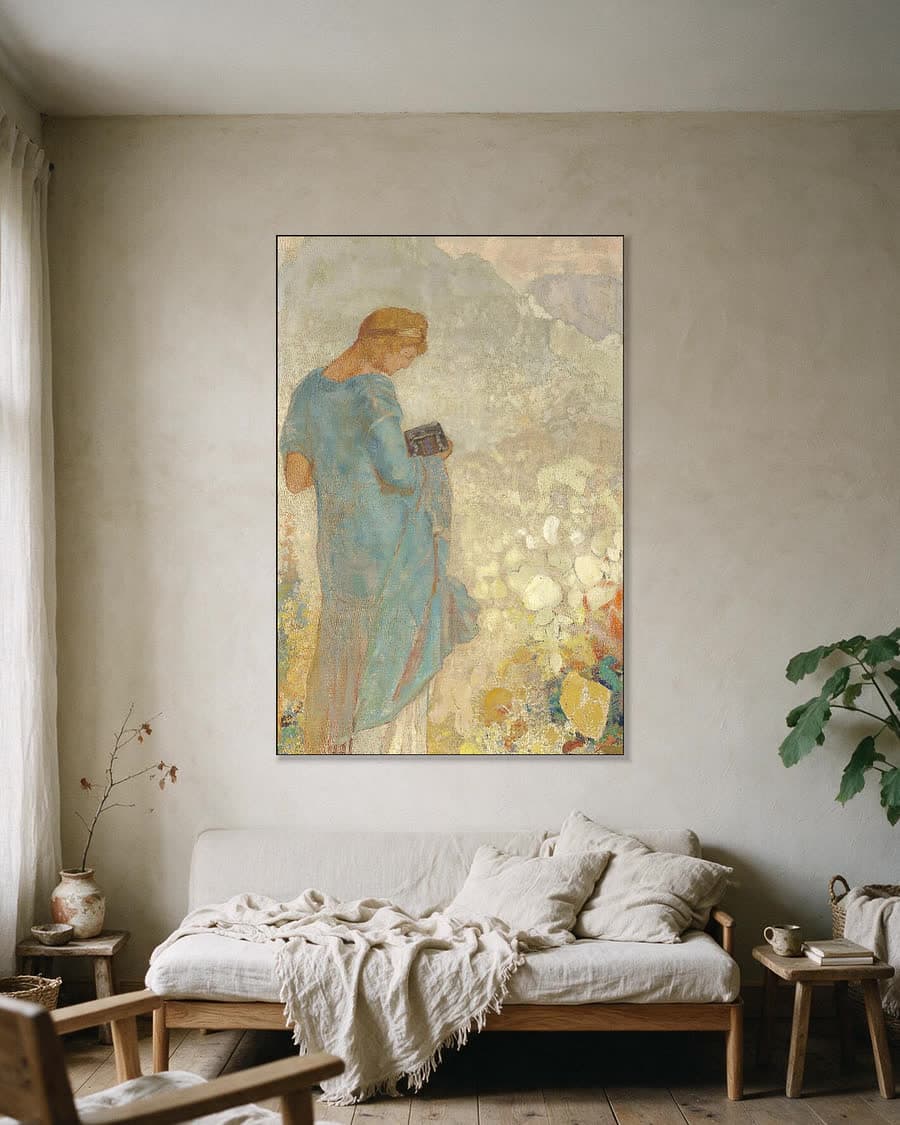 Pandora in een aluminium frame aan dezelfde muur