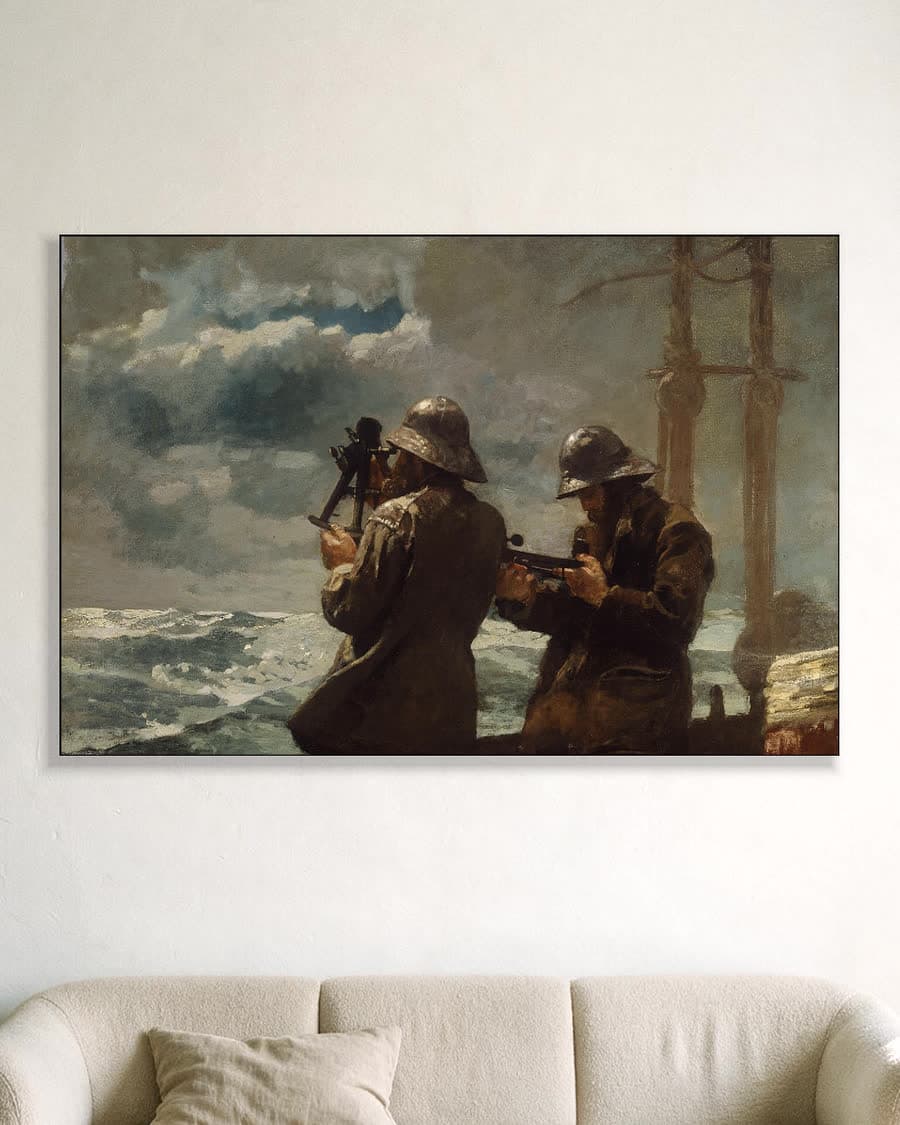 Acht Glazen in een aluminium frame aan dezelfde muur