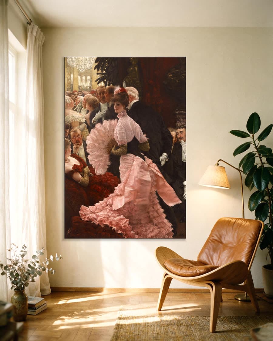 De eerzuchtige in een aluminium frame aan dezelfde muur