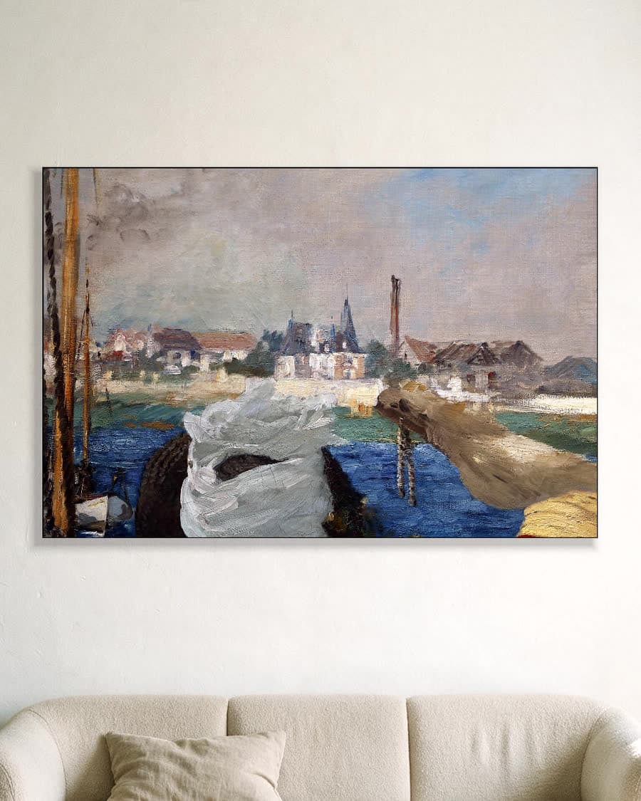 Argenteuil in een aluminium frame aan dezelfde muur