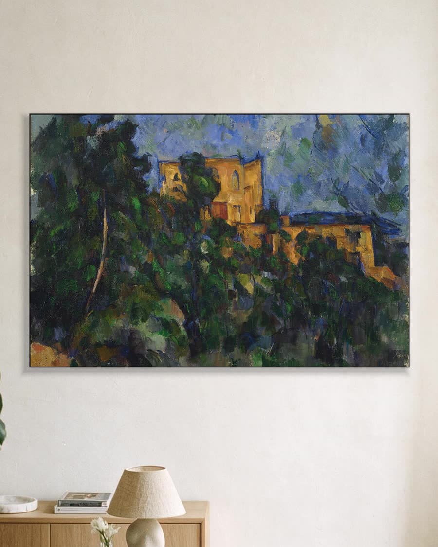 Château Noir in een aluminium frame aan dezelfde muur