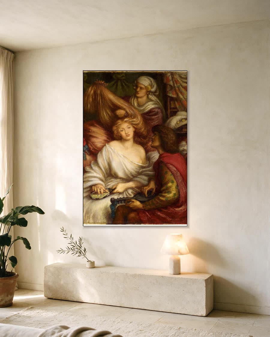 Ochtendmuziek in een aluminium frame aan dezelfde muur