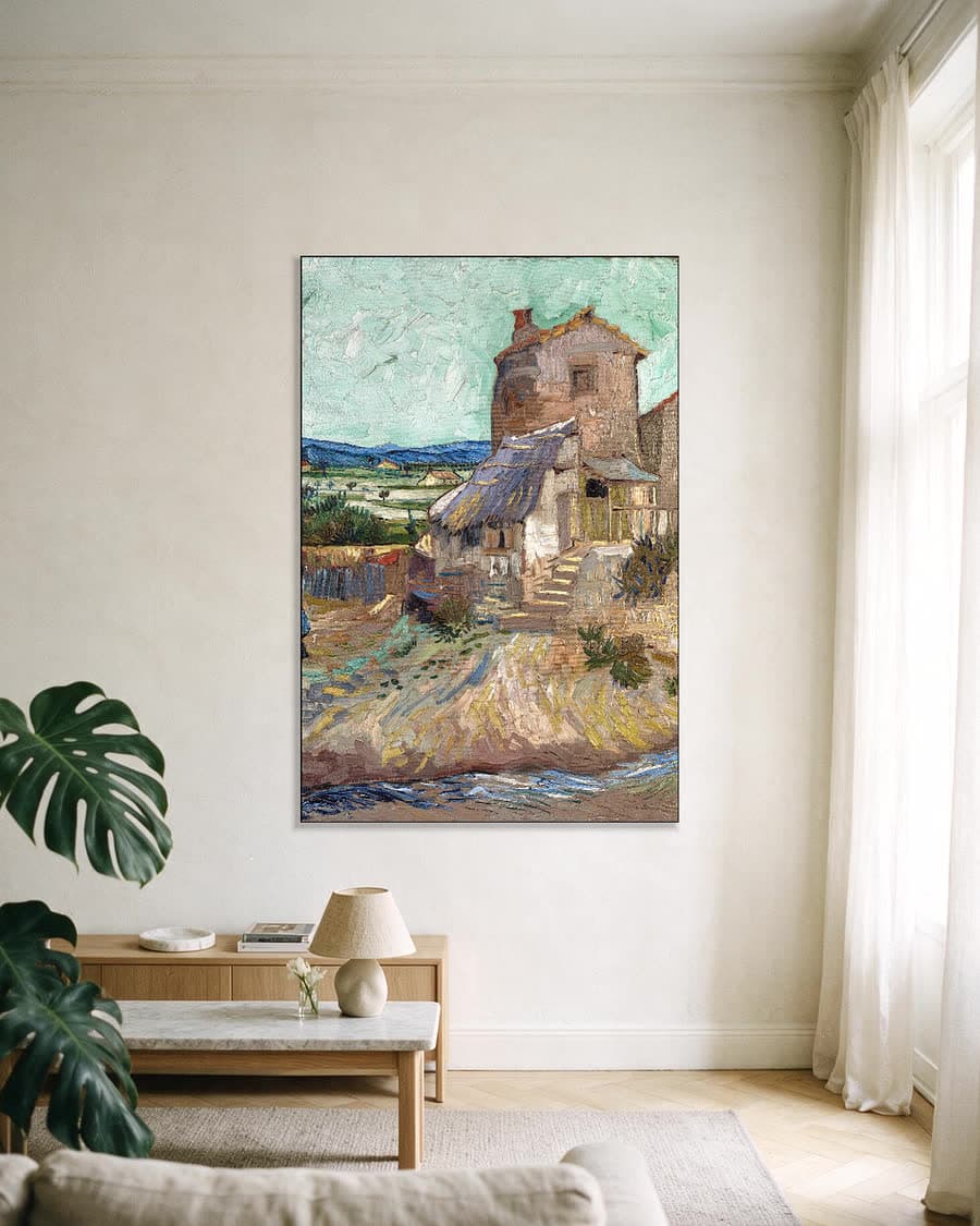 Het huis bij La Crau in een aluminium frame aan dezelfde muur