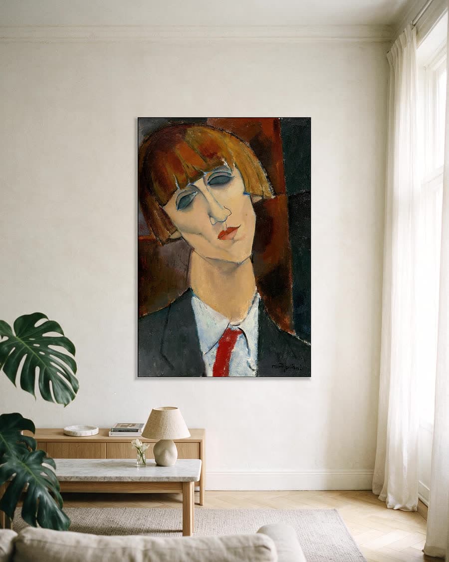 Madame Kisling in een aluminium frame aan dezelfde muur