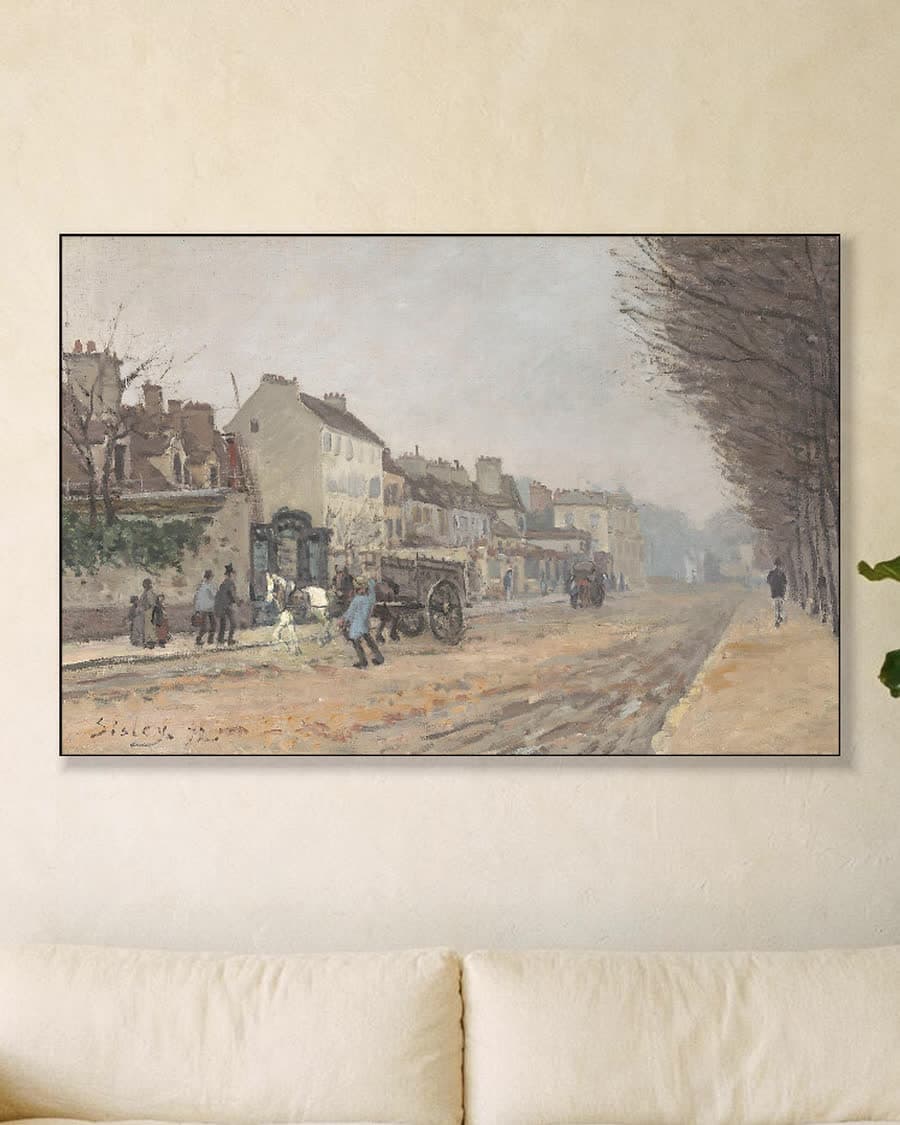 Boulevard Héloïse, Argenteuil in een aluminium frame aan dezelfde muur